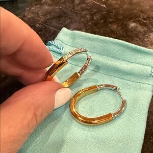 Two tone fun earrings